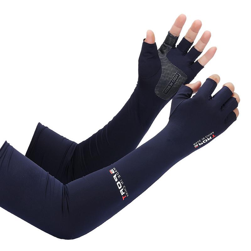 Product Introduction of Tay Áo Thể Thao, Thích Hợp Để Đạp Xe, Chạy Bộ, Câu Cá, Leo Núi, Che Cánh Tay, Chống Nắng Và Tia UV, Tay Áo Băng Ngầu Với Vòng Bít 5 Ngón Tay 22