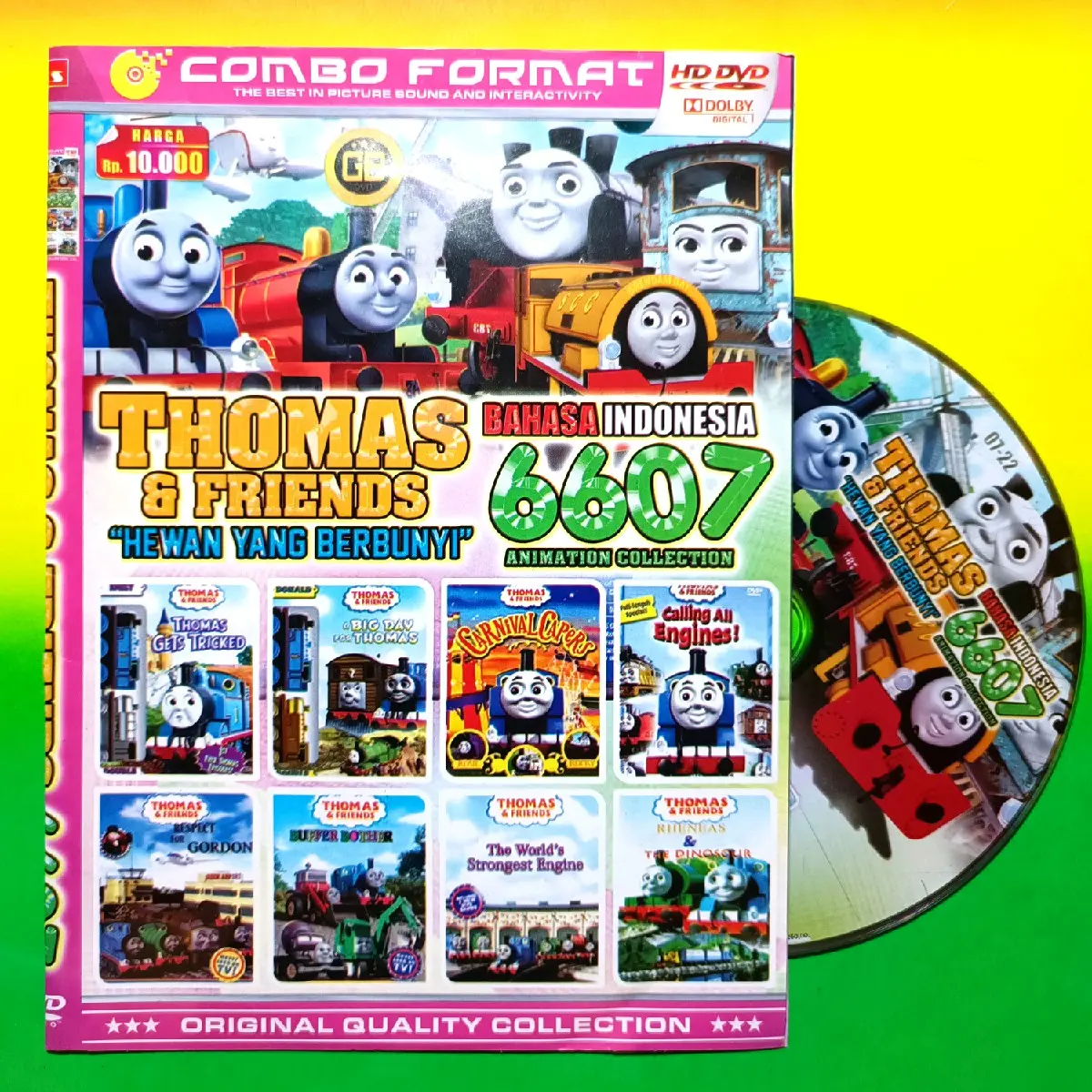 KASET DVD FILM KARTUN ANAK KOLEKSI KERETA THOMAS & FRIENDS VOLUME TERBARU 6607.