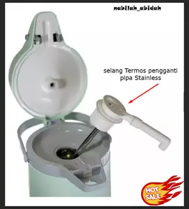 Pipa selang Termos Stainless pengganti untuk Termos Lion Star/Elephant