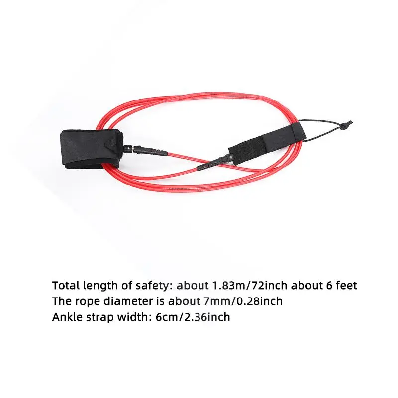 Professional Surfboard Foot Leash, Lightweight & Safe Surfboard Leash, Anti-slip Foot Leash, Water Sports Equipment for Surfing 1