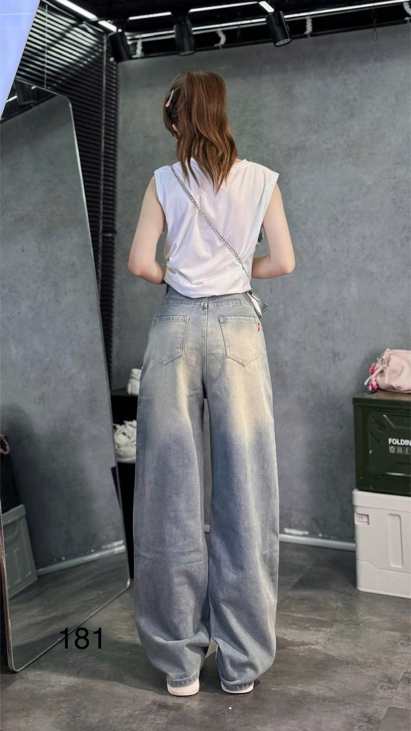 Product Introduction of Quần jean ống suông rách lua rua loang màu QC 2