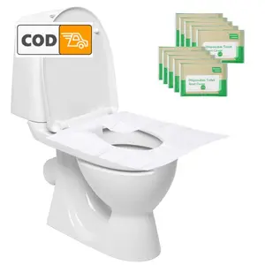 Kertas Cover Alas Dudukan Toilet Duduk 50 Lembar Disposable Seat Cover Penutup Higenis