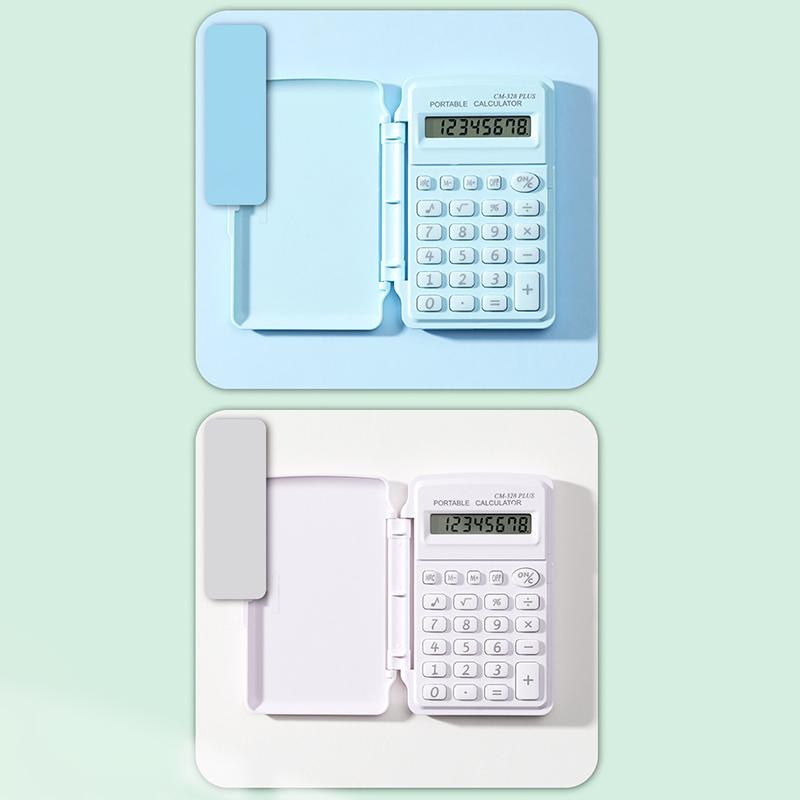 Product Introduction of Mini Scientific Calculator High-value Student With Candy-colored Computer Small Portable Flip Calculator 21