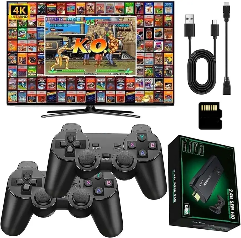 Retro Game Stick Retro Games For Pc 4K Wireless Retro Game