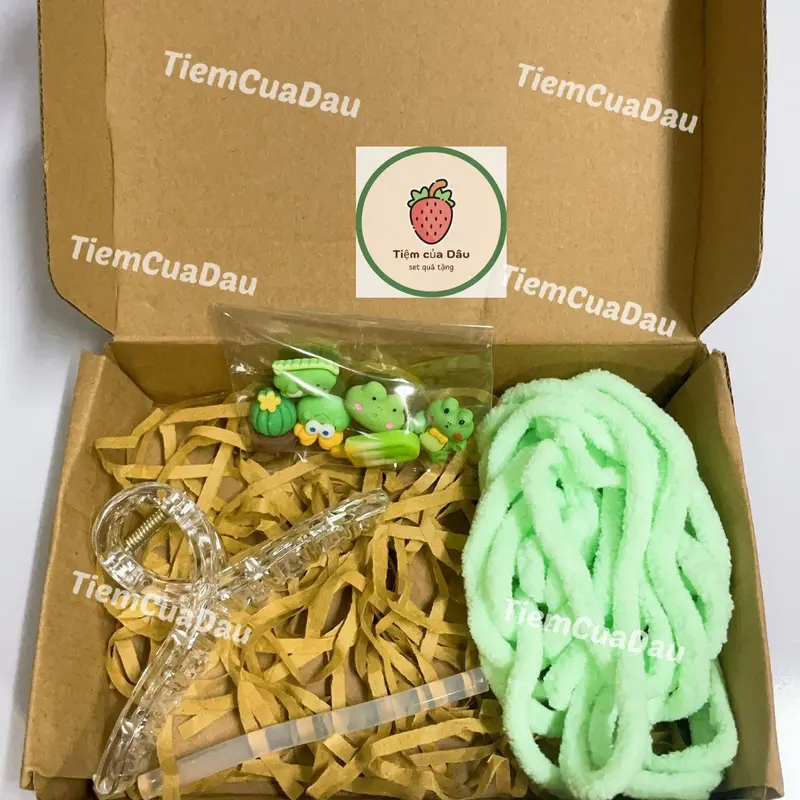 Set Quà Nguyên Liệu Tự Làm Kẹp Tóc Handmade Dễ Thương 6 Sticker 8