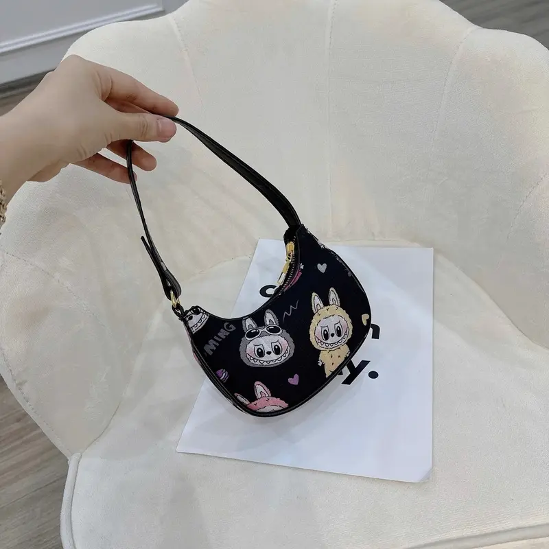 Kẹp nách  mini xinh xỉu kèm phụ kiện treo la pu pu { GẤU HỞ LƯNG} - Tuixachhaoli- TH08 Bag 1