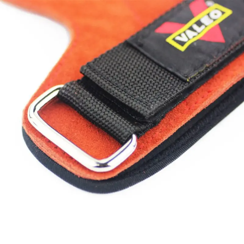 Găng Tay Tập Gym - Dây Kéo Lưng - Strap Da Bò Hỗ Trợ Tập Gym, Deadlift, Lên Xà, Nâng Tạ Valeo 7