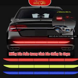 Miếng Dán Phản Quang Cảnh Báo Chống Va Chạm Bảo Vệ An Toàn Phía Sau Xe Hơi