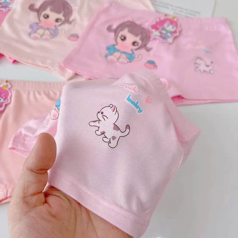 Set 10 quần chip đùi bé gái nhiều họa tiết dễ thương 8-36kg 4