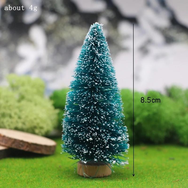 Product Introduction of 1Pc 1:12 Dollhouse Miniature Christmas Tree Cedar Tree Snowflake Pine Needle Tree Doll House Garden Decor Toy Accessories 23
