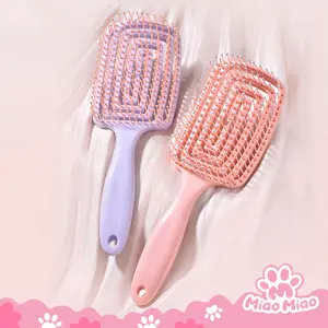 Sisir Paddle Spiral Pengembang Rambut - Sisir Pijat Lentur