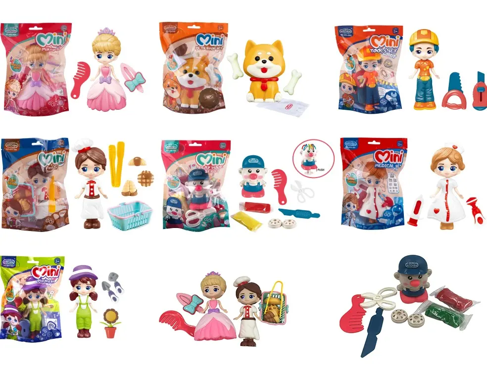 Children's doll toys, mini cute kitchen playhouse tool sets, pet store medical sets, etc.