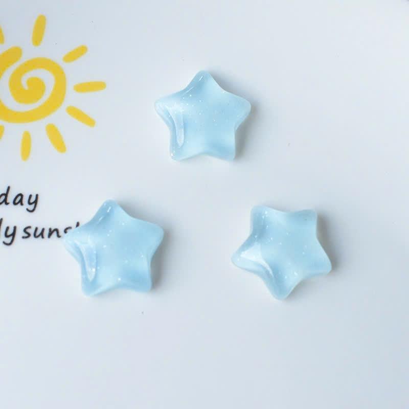 Bộ Sticker 3D, DIY, Jibbitz Charm Nổi Hình Gấu Sao Bạc Dễ Thương Trang Tríày Dép Cross 4