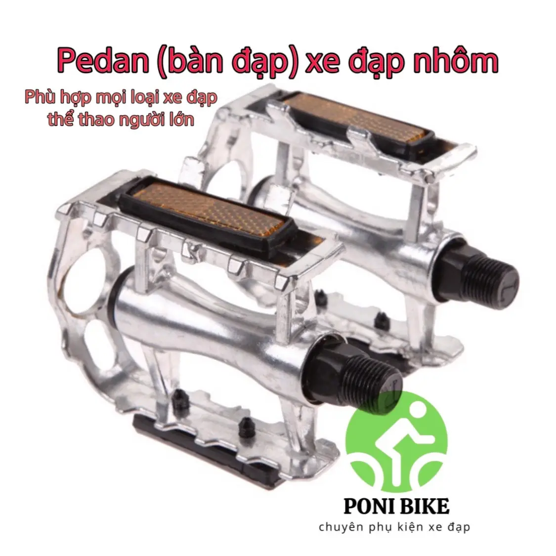 Pedan (Bàn đạp) nhôm dùng cho xe đạp thể thao, road, touring, fixedgrean Đạp Xe Đạp Gắn Xe Đạp Sports bàn