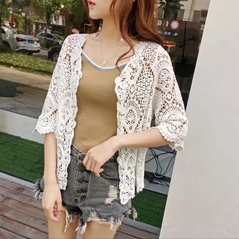 CHOICE - Atasan Rajut Cexilia Crochet Cardigan Import #32110 4