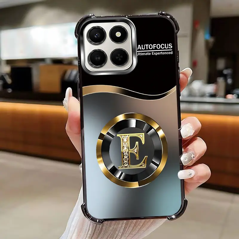 Case For Honor x7d 4G phone case 26 letters Pattern protective case anti  fall soft shell fashion black - TikTok Shop Philippines