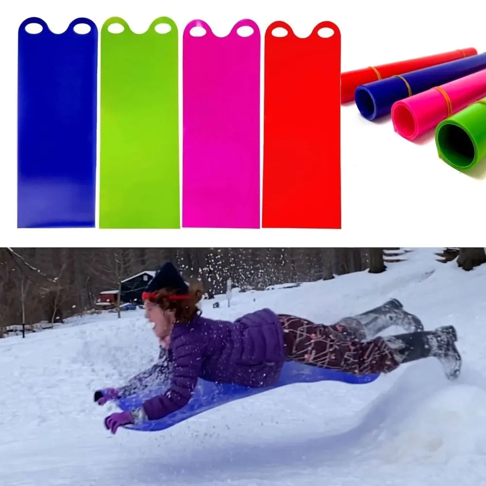 Durable Flexible Snow Slider Mat Roll Up Plastic Sand Sledding Carpet Lightweight Colorful Sled Sledge Ski Board Kids