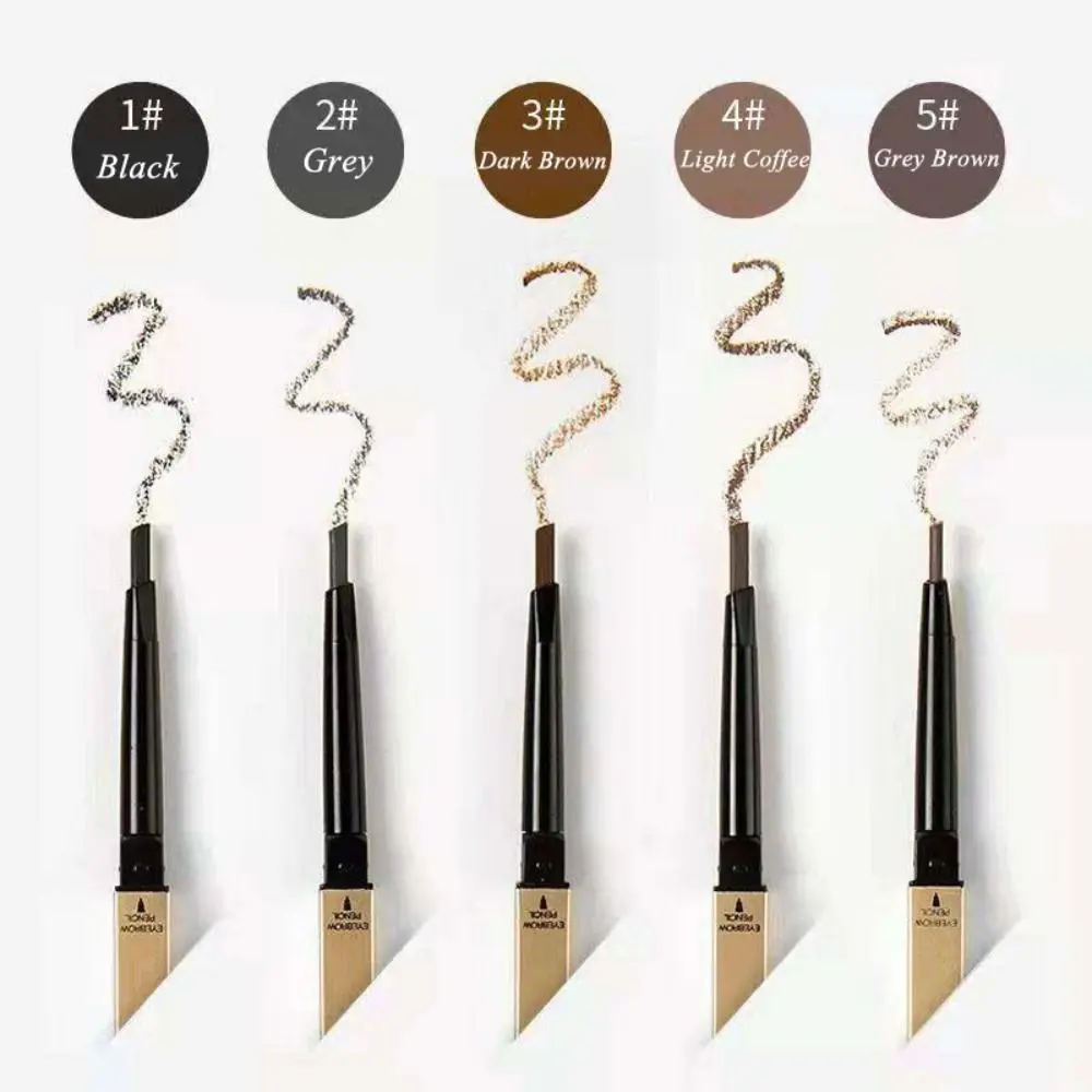 ement With Brush Double Head Eyebrow Pencil Sweatproof Waterproof Eyebrow Pen Smooth Eyebrow Stick