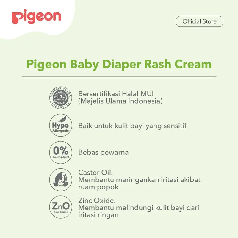 Pigeon Baby Cream 100 gr / Pigeon Baby Diaper Rash Cream 60 gr / Ruam Popok Cream / Krim Bayi Baru Lahir 2