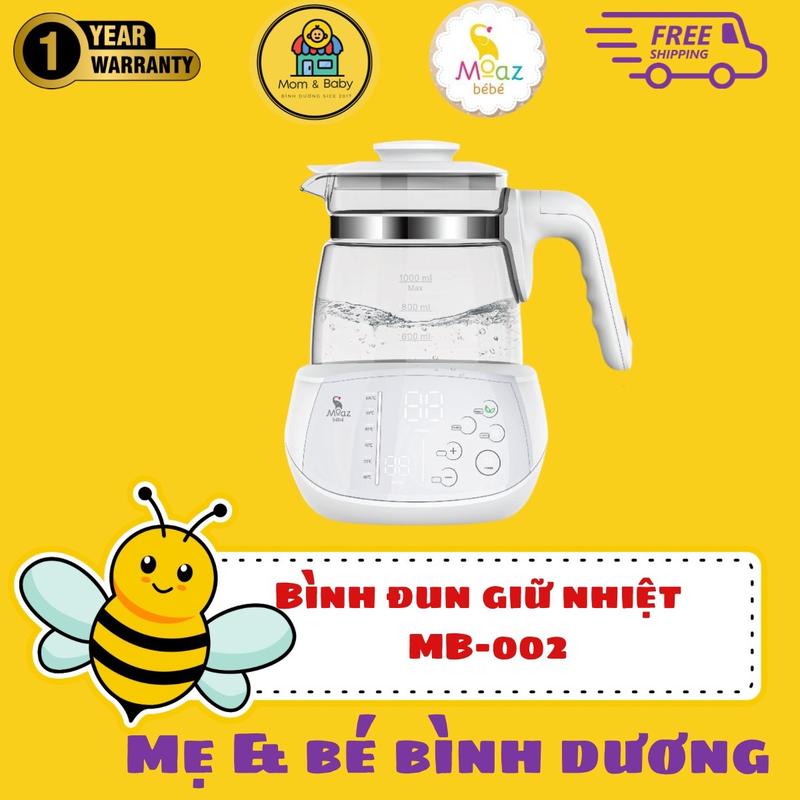 [MẪU MỚI]BÌNH ĐUN NƯỚC ĐIỀU CHỈNH NHIỆT ĐỘ PHA SỮA MOAZ BÉBÉ MB002