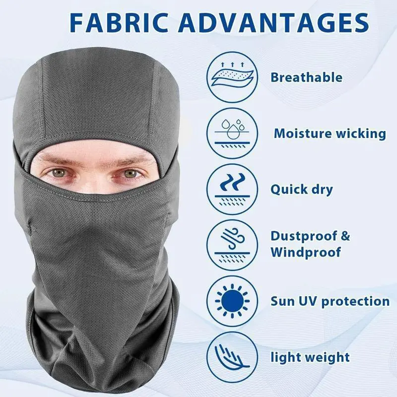 Men's and women's ski mask balaclava mask breathable anti-UV football running riding motorcycle riding