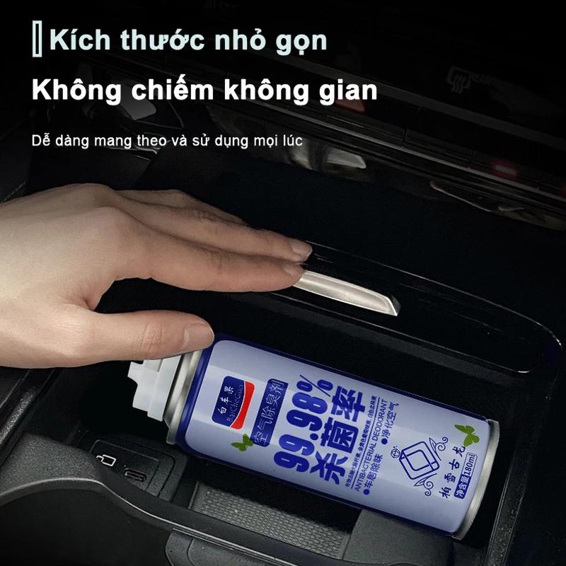 Chai xịt khử mùi diệt khuẩn xe ô tô hương thơm nước hoa cao cấp loại bỏ mùi nội thất xe 4
