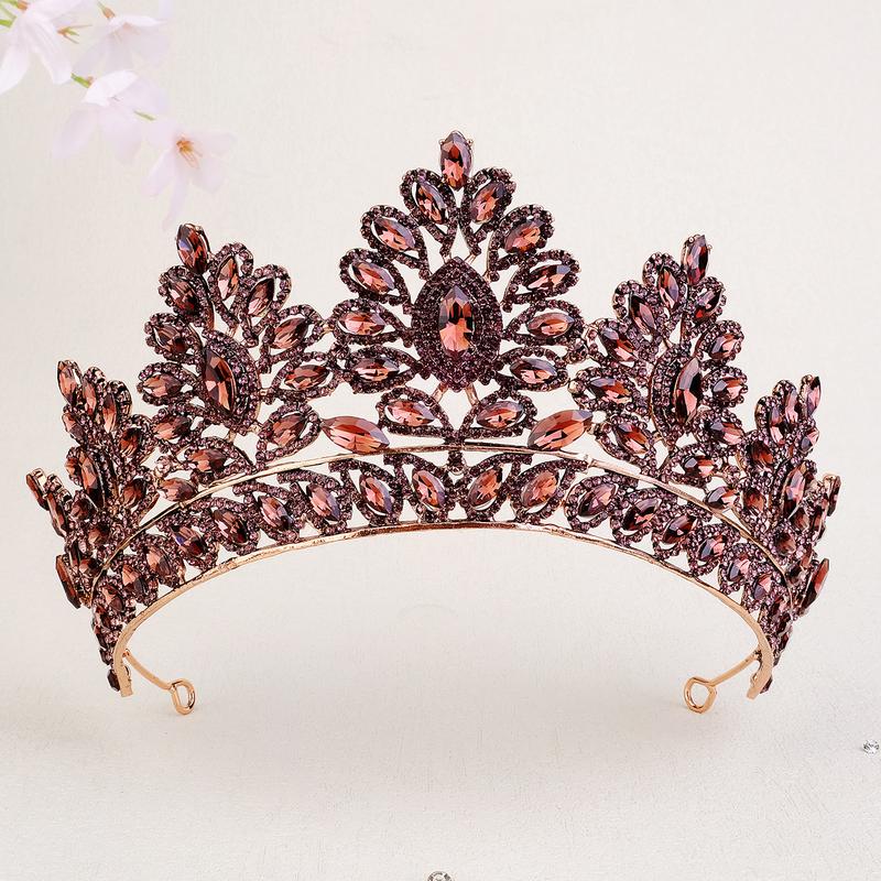 Product Introduction of Quality   Bridal Wedding Dressing    Baroque Royal  Crown  Pageant Tiaras Crown Molding Headpieces For Queens and King Female Anniversary Birthday Metal Coating  Women  Prom Diadem  Hair Accessories 44