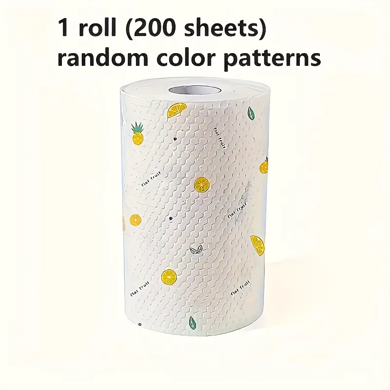 200 Pieces of Colorful Kitchen Tissues-Disposable Cleaning Cloth with Strong Water Absorption and Multi-Pattern,  Perfect for Washing Dishes and Removing Oil, Random Patterns of Festivals, Perfect for Christmas Party Decoration, Best for Christmas Wipes