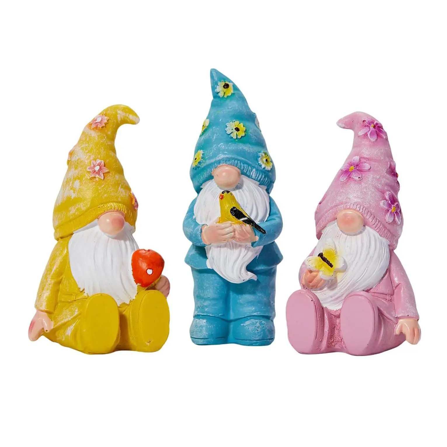 Dwarf Garden Statue, 3 Counts/set Resin Dwarf Garden Statue, Indoor and Outdoor Decoration, Home Decor Supplies for Living Room Bedroom Garden