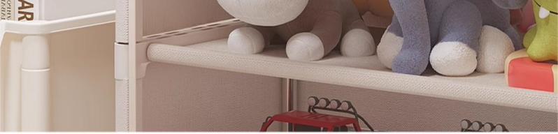 Product Introduction of Children's Toy Storage Rack Floor-standing Household Baby Supplies Dust-proof Storage Cabinet Baby Organizer Multi-layer Storage Box 11