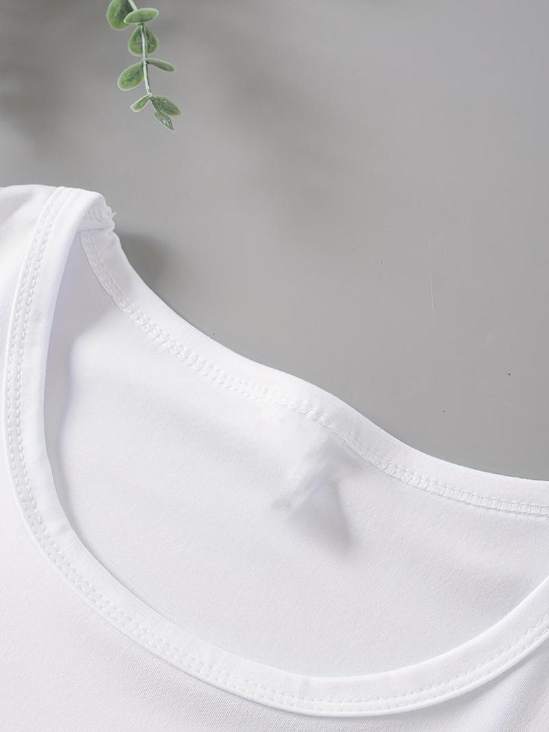 Product Introduction of Women's Cherry & Bow Print Short Sleeve Tee, Casual Round Neck T-shirt for Summer, Women's Top for Daily Wear 7