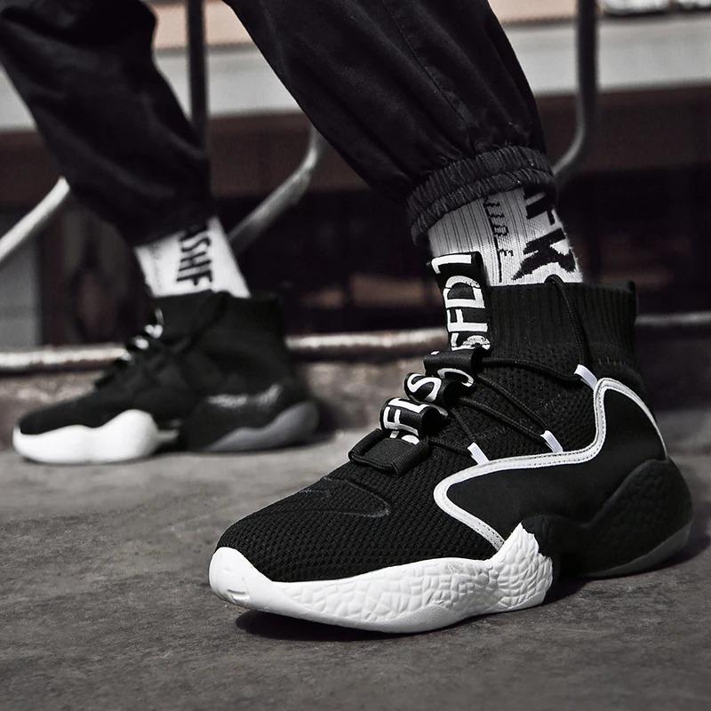 προσαρμοσμένα αθλητικά παπούτσια Sock Mesh Αθλητικά παπούτσια Ανδρικά αναπνεύσιμα αθλητικά παπούτσια Ανδρικά παπούτσια για περπάτημα Τζόκινγκ Καλάθια υποδημάτων Homme Training Runner Training Runner_voghion.com