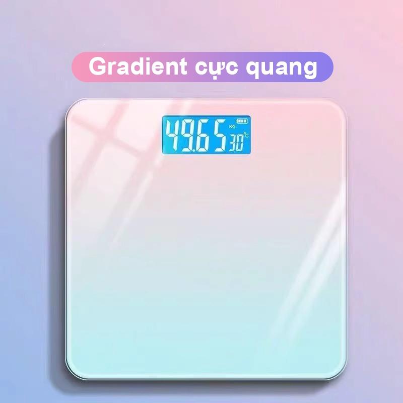 Cân Điện Tử Cân Sức Khỏe Kính Cường Gia Đình Trọng Lượng Tối Đa，Cân điện Tử cân sức khỏe điện tử Cân Gia Đình Trọng Lượng Tối Đa 120Kg Tiện Lợi Cho Gia Đình.Cân sức khỏe điện tử thông minh có màn hình LED, sạc USB 1