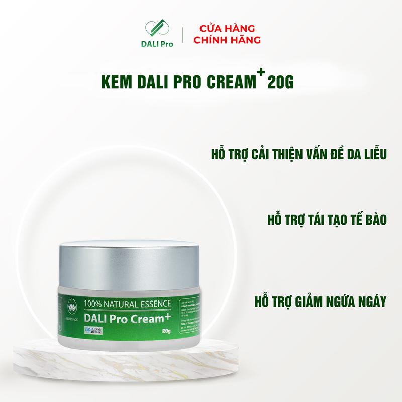 DALI PRO Kem bôi - Hỗ trợ cải thiện nấm ngứa, á sừng, hắc lào, mẩn ngứa, viêm da cơ địa  ( Kem 20g )