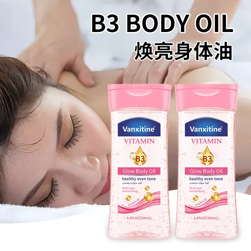 Body Oil Vitamin B3 Body Gel Oil Moisturizing Nourishing Skin Care Massage Oil Gel