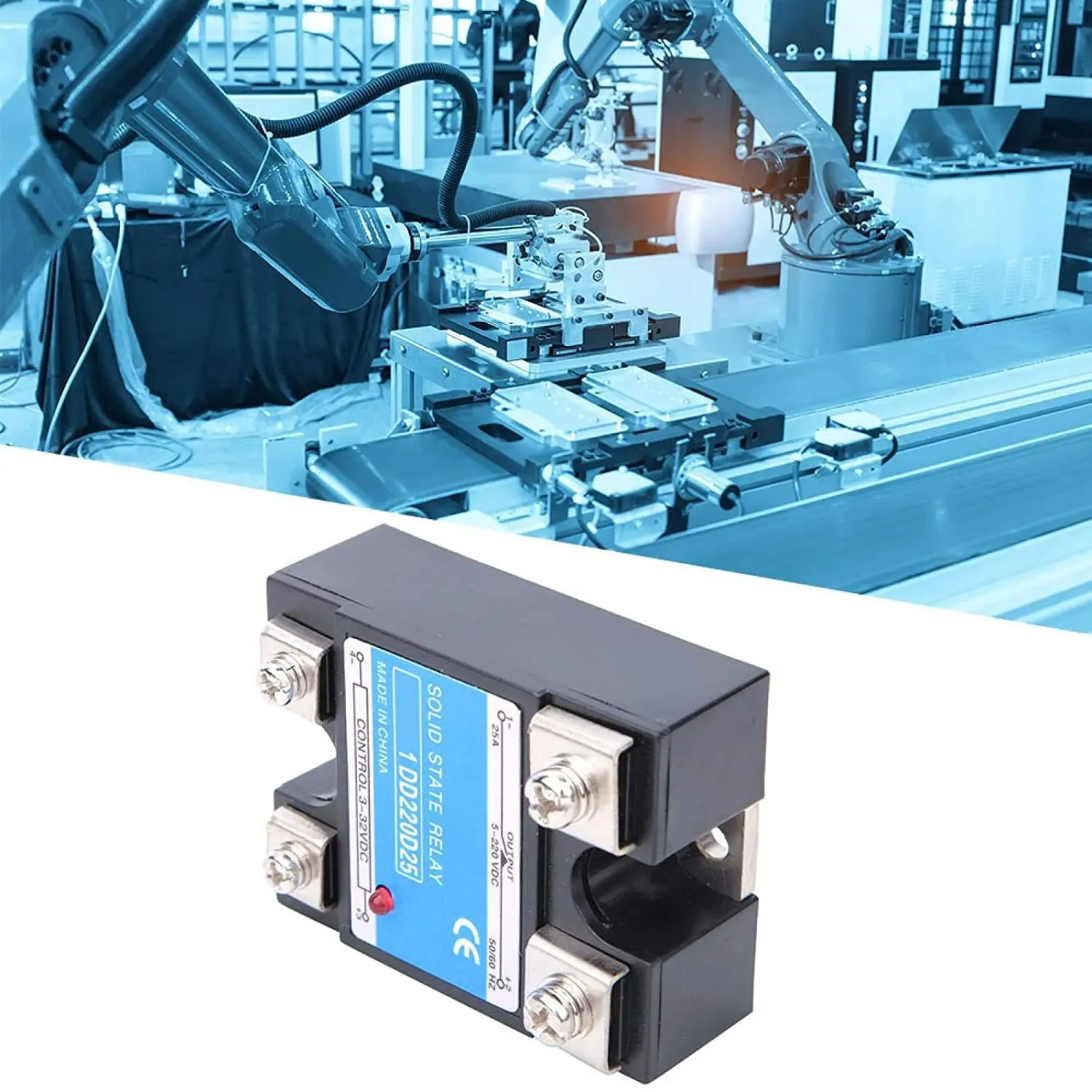 25A Solid State Relay  for SSR DC-DC Input 3-32V DC Load 5-220V ​DC DD220D25