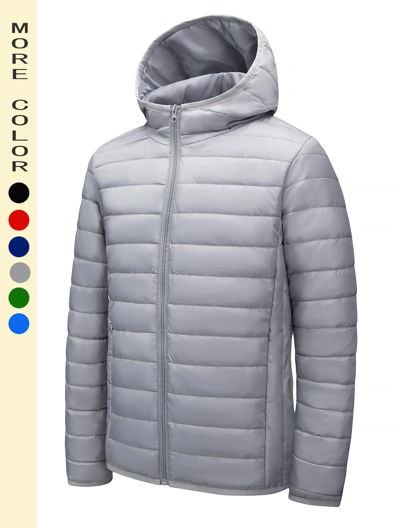 Men's Solid Zip Up Hooded Jacket, Regular Fit Casual Long Sleeve Pocket Hooded Outerwear for Fall & Winter, Men's Clothes for Daily Wear, Vintage Clothing