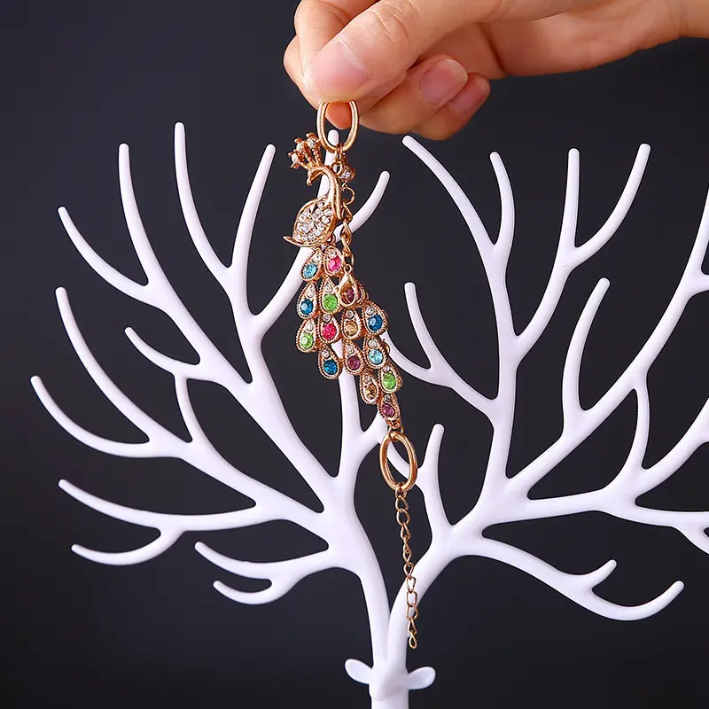 Rak penyimpanan perhiasan desktop rusa / cincin anting dan rak penyimpanan kalung / dudukan aksesori gelang liontin anting-anting 5