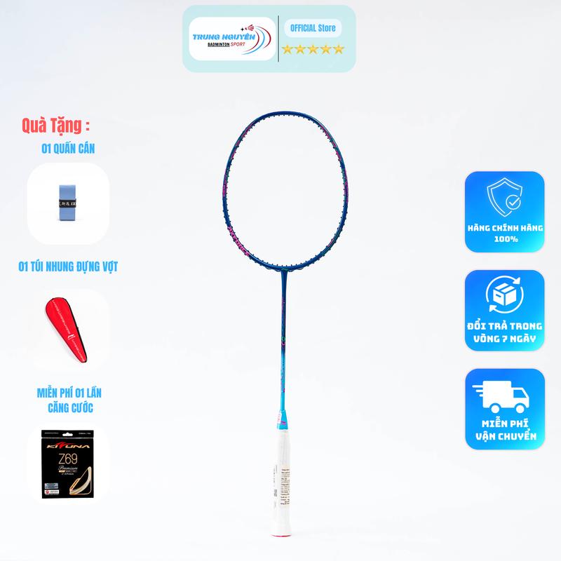 Vợt Cầu Lông Lining Axforce 50 Chính Hãng Căng Sẵn Dây Kizuna z69 11Kg.Tặng 1 Quấn Cán Tặng 1 Bao Đựng Vợt
