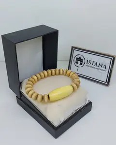gelang kayu kemuning kombinasi plat