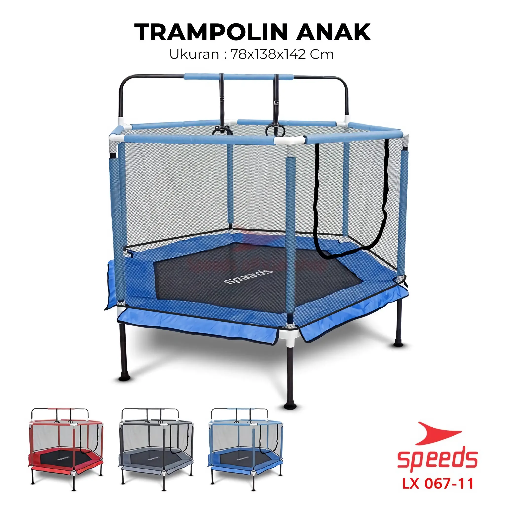 SPEEDS Trampolin Anak Mainan Olahraga Lompat 067-11