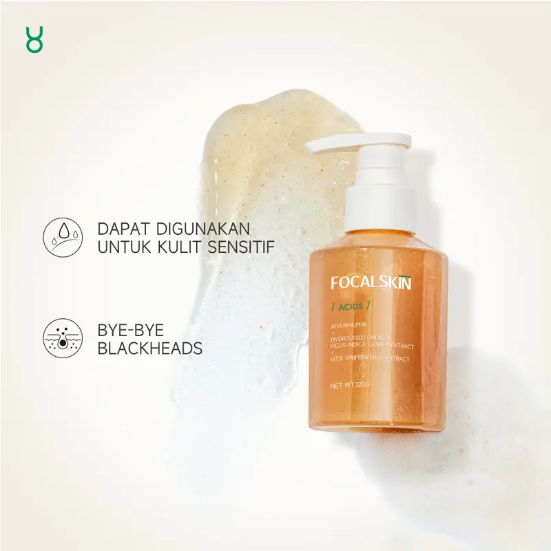 FOCALSKIN Porefying Bubble Cleanser Facial Wash Sabun Cuci Muka Membersihkan Komedo 120g | Pembersih Wajah | FS-C10 Acid Extract 6