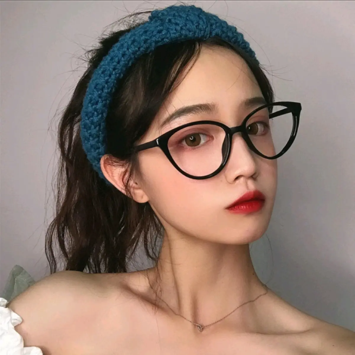 kacamata beauty anti radiasi kacamata wanita Korea kacamata fashion eye cat segitiga
