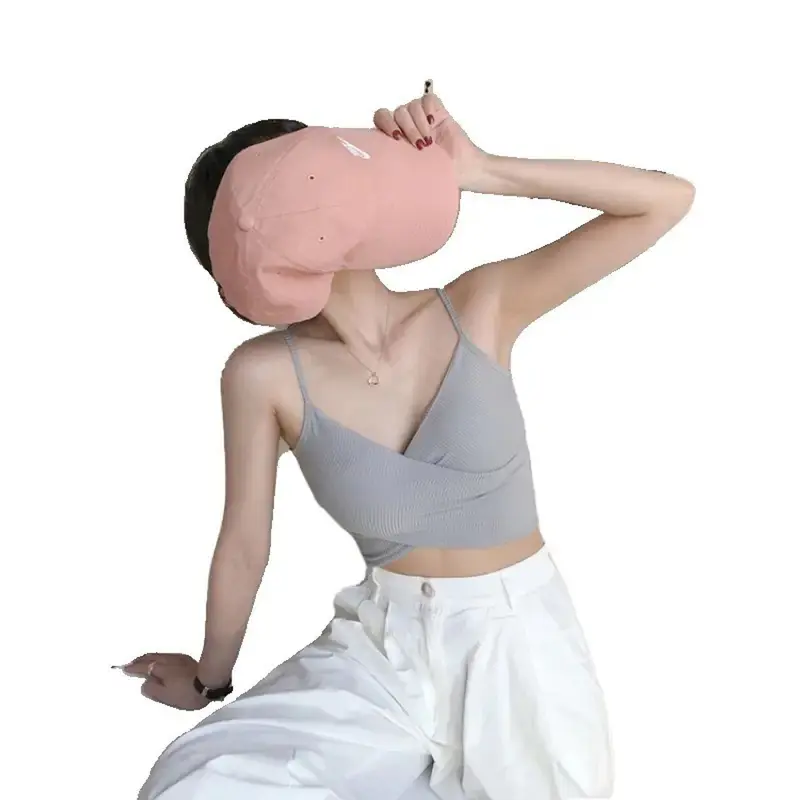 ÁO HAI DÂY ĐẮP CHÉO TÔN DÁNG ( CÓ MÚT NGỰC ) 1