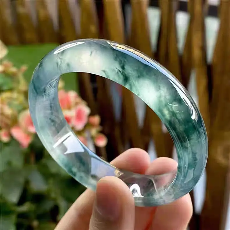 Vòng Tay Ngọc Bích, Jadeite Thay Thế, Loại Băng Ngọc Bích Dulong, Hoa Nổi, Đá Thạch Anh, Ngọc Bích, Vòng Tay Ngọc Bích