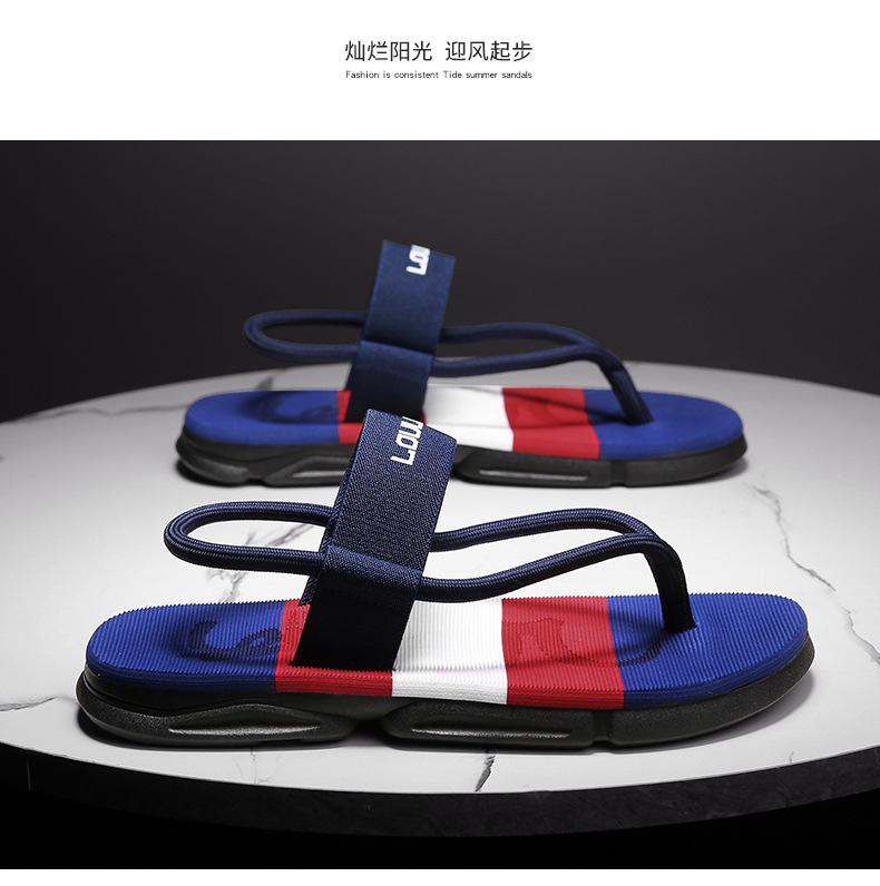 Product Introduction of New Men's Sandals Dual-Use Outdoor Casual Beach Shoes Men's Foreign Trade Slippers Men's Platform Non-Slip 5