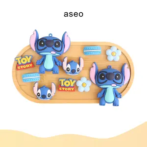 Aseo Jibbitz Aksesoris Pin Sandal Baim Spongebob Mario Stitch Karakter Lucu Z001 Karet Model Sepatu Shoe Hari Jam Kerja Picture