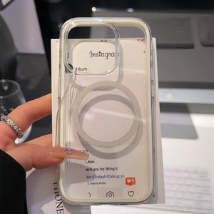 Ốp Lưng iPhone 16 Pro Max Từ Tính, Tương Thích Với Nhiều Màu Sắc, Tương Thích Với 15 Plus / 14 / 13 / 12, Thiết Kế Dopamine, T2B47-11