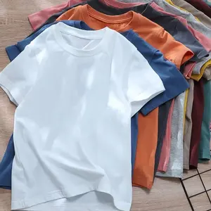 Kaos POLOS anak usia 2 sampai 15 tahun Crew Neck