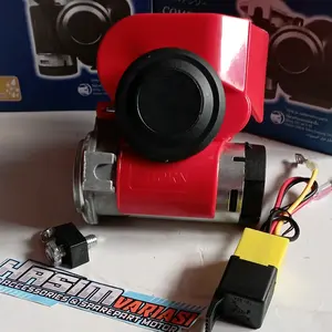 KLAKSON ANGIN KAPAL NAUTILUS DYNAMO 12 VOLT UNTUK MOTOR DAN MOBIL bonuuskabel relay Accessories Baut Dinamo Motorcycle